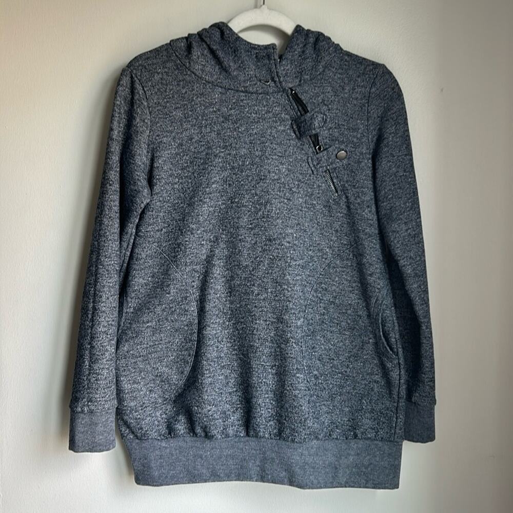 kimi + kai Maternity Gray Hoodie